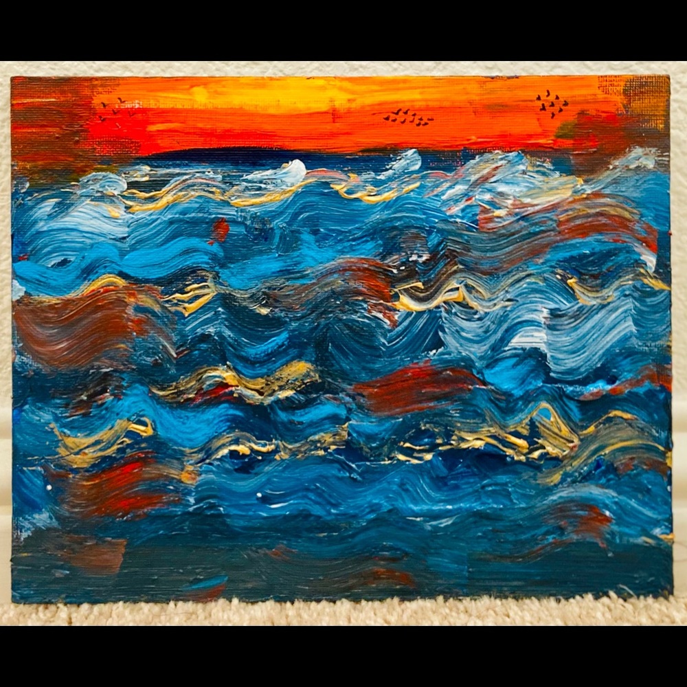 Sunset waves 🌊🌊